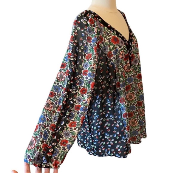 Nanette Lepore Floral Tunic Blouse Size 3X - Picture 6 of 11